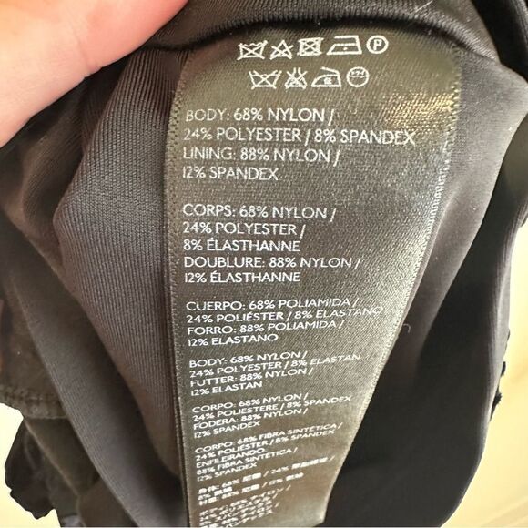 Saylor Anthropologie Velvet Burnout Black Floral Belted Long Sleeve Romper - Picture 8 of 8